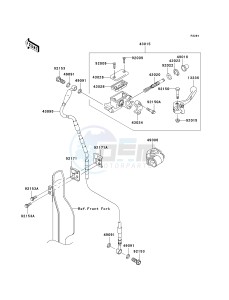 KX 450 D (KX450F) (F8F) D8F drawing FRONT MASTER CYLINDER