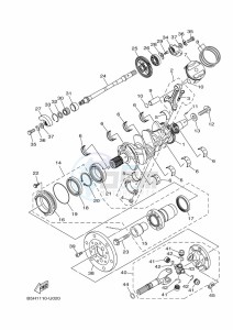 YXZ1000E YXZ1000R (B5JG) drawing CRANKSHAFT & PISTON