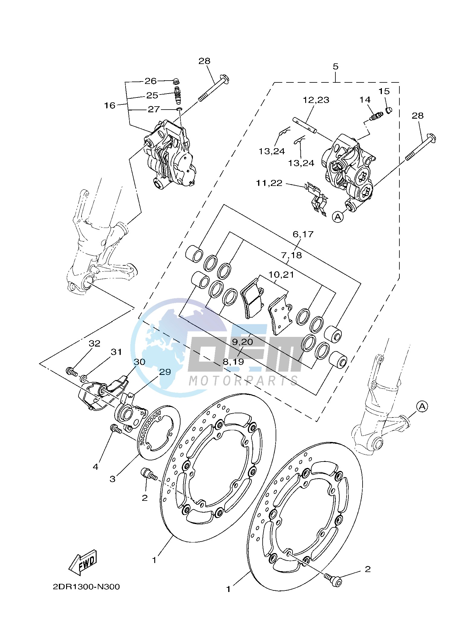 FRONT BRAKE CALIPER