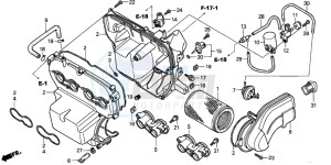 CB900F CB900F drawing AIR CLEANER