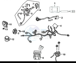 X'PRO 50 (25 Km/h) (AE05W9-NL) (E4) (L8-M1) drawing WIRE HARNESS