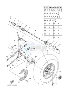 YFM700FWAD YFM70GPLH GRIZZLY 700 EPS (B1A6) drawing REAR WHEEL