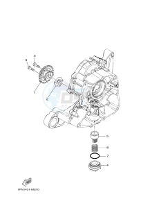 MW125 MW-125 TRICITY TRICITY 125 (2CM1 2CM5) drawing OIL PUMP