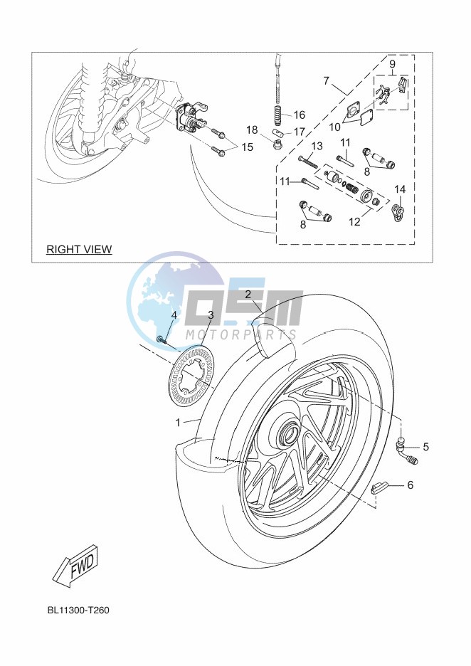 REAR WHEEL & BRAKE SYSTEM