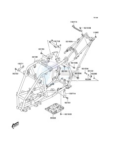 KFX400 KSF400A6F EU drawing Frame