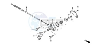 TRX250EX SPORTRAX 250 EX drawing REVERSE CABLE