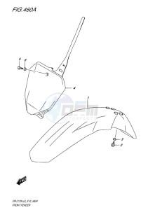 DR-Z125L EU drawing FRONT FENDER