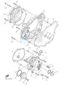 WR250F (2GB2 2GB3 2GB4 2GB4) drawing CRANKCASE COVER 1