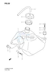 LT-Z50 (P19) drawing FUEL TANK