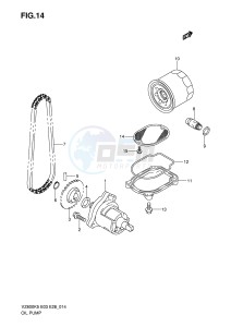 VZ800 (E3-E28) MARAUDER drawing OIL PUMP