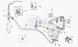 Nevada Classic 750 IE IE drawing Rear brake caliper