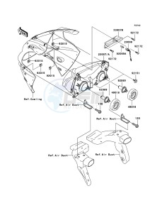 NINJA ZX-12R ZX1200-B4H FR GB GE XX (EU ME A(FRICA) drawing Headlight(s)