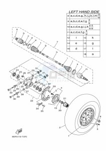 YXM700E YXM70VPAK (B5FH) drawing REAR WHEEL