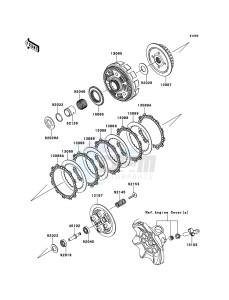 NINJA 250R EX250KBFA GB XX (EU ME A(FRICA) drawing Clutch