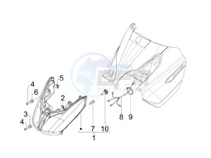 X7 125 ie Euro 3 drawing Head lamp - Turn signal lamps