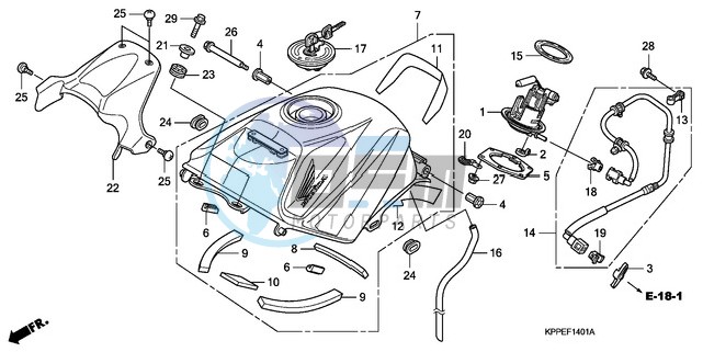 FUEL TANK (CBR125RW7/RW9/RWA)