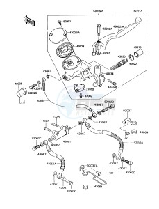 VN750 A [VULCAN 750] (A6-A9) [VULCAN 750] drawing FRONT MASTER CYLINDER-- VN750-A7_A8_A9- -