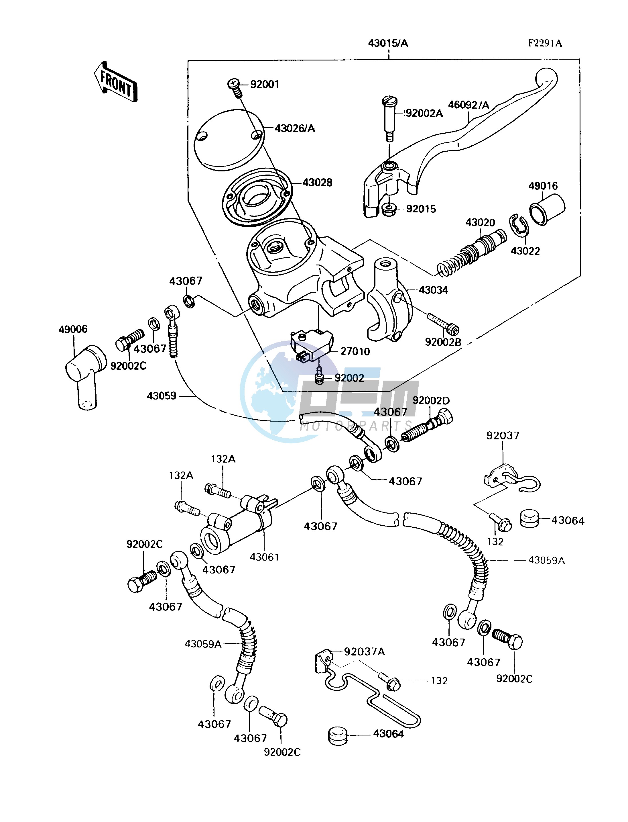 FRONT MASTER CYLINDER-- VN750-A7_A8_A9- -