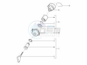 Typhoon 50 4T 4V E2 (NAFTA) USA drawing Locks