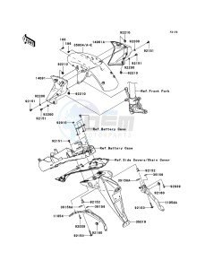 Z1000 ZR1000B8F FR GB XX (EU ME A(FRICA) drawing Fenders