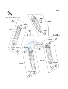 KLF300 4x4 KLF300-C17 EU GB drawing Shock Absorber(s)