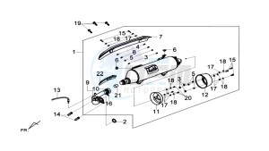 MAXSYM 600I ABS drawing EXHAUST