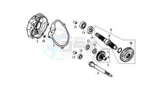 JET EURO X 100 L6 drawing MISSION CASE - DRIVE SHAFT