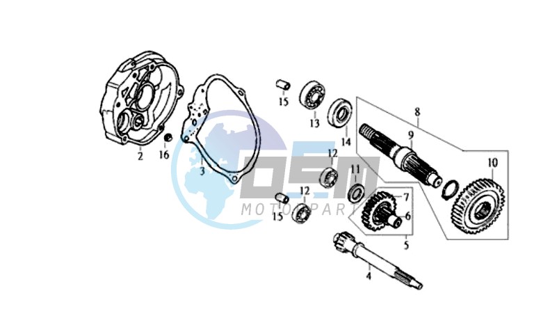 MISSION CASE - DRIVE SHAFT