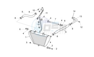 RSV 4 1000 APRC R ABS USA drawing Oil cooler