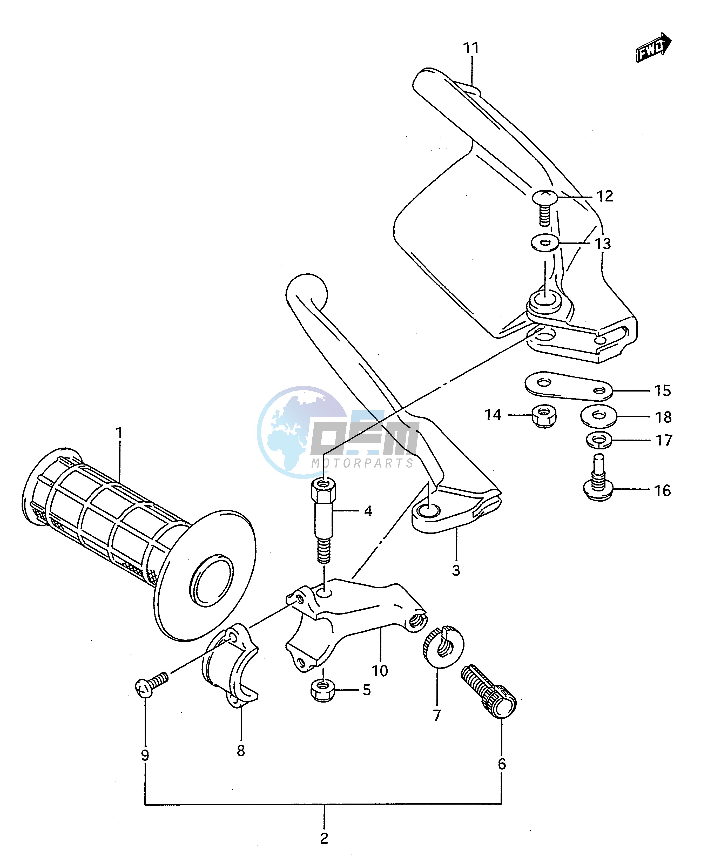 LEFT KNUCKLE COVER (MODEL K L M)