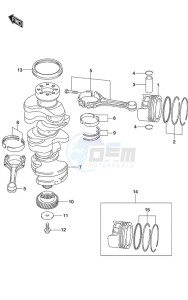 DF 250 drawing Crankshaft (DF 250S)