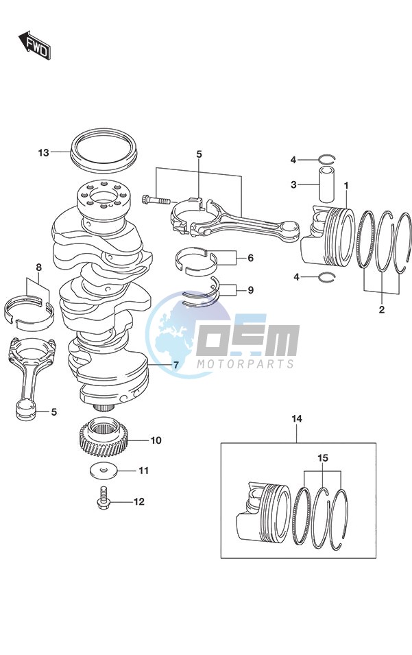 Crankshaft (DF 250S)