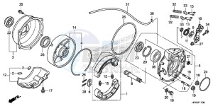 TRX420FMD TRX420 Europe Direct - (ED) drawing REAR BRAKE PANEL