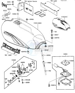 ZN 700 A [LTD SHAFT] (A1-A2) [LTD SHAFT] drawing FUEL TANK