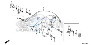 VFR1200XDF CrossTourer - VFR1200X Dual Clutch 2ED - (2ED) drawing FRONT FENDER