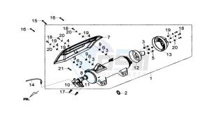 JOYMAX 250i drawing EXHAUST