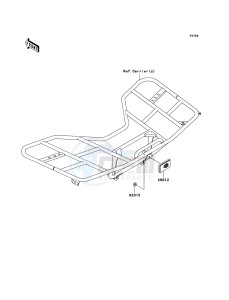 KVF650 4x4 KVF650D6F EU GB drawing Reflectors(EU,UK)