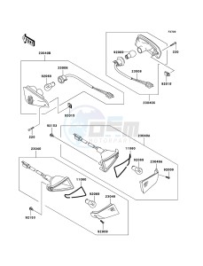 ZZR600 ZX600-E13H GB XX (EU ME A(FRICA) drawing Turn Signals