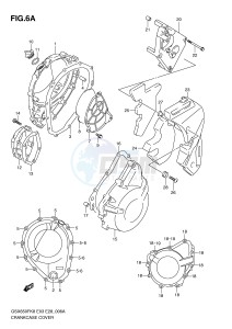 GSX650F (E3-E28) Katana drawing CRANKCASE COVER (MODEL L0)