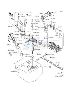 JH 750 B [SUPER SPORT XI] (B1-B3) [SUPER SPORT XI] drawing FUEL TANK