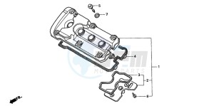 CB600F2 HORNET S drawing CYLINDER HEAD COVER