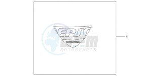 CBR1000RA9 UK - (E / ABS MKH MME) drawing EPSO STICKER FIREBLADE WS