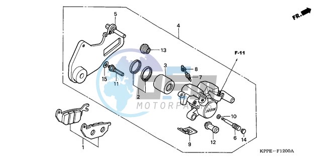 REAR BRAKE CALIPER