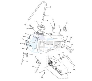 YZ F 250 drawing FUEL TANK