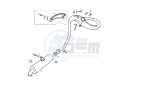 SENDA R X-TREM - 50 CC VTHSR1D1A EU2 drawing EXHAUST