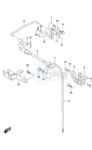 DF 9.9B drawing Clutch Rod Remote Control