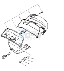 XJ S DIVERSION 600 drawing TAILLIGHT