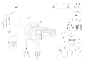 RSV4 1000 Racing Factory E4 ABS (EMEA, LATAM) drawing Rear electrical system