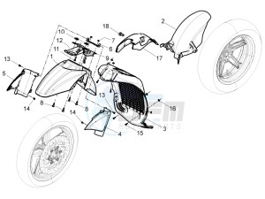 BV 350 4T 4V ie E3 ABS (USA) Usa drawing Wheel housing - Mudguard