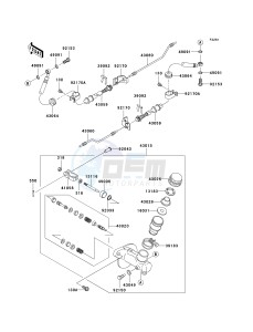 KAF 620 P [MULE 4000] (P9F-PAF) PAF drawing MASTER CYLINDER